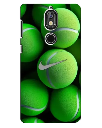 Чохол для Nokia 7 з картинкою «Тенісні м'ячі Найк»