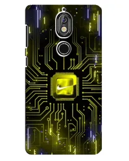 Чохол для Nokia 7 з картинкою «Nike — золота іскра»