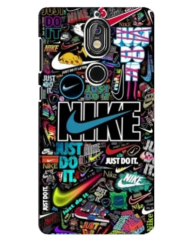 Чехол для Nokia 7 с картинкой «Яркий коллаж Nike» Чехол для Nokia 7 с картинкой «Яркий коллаж Nike»