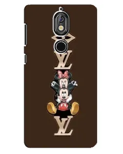 Чехол для Nokia 7 с картинкой «LV и Микки Маус»