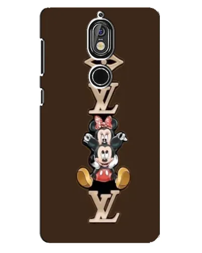 Чехол для Nokia 7 с картинкой «LV и Микки Маус»