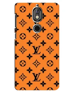Чехол для Nokia 7 с картинкой «Оранжевый стиль LV»