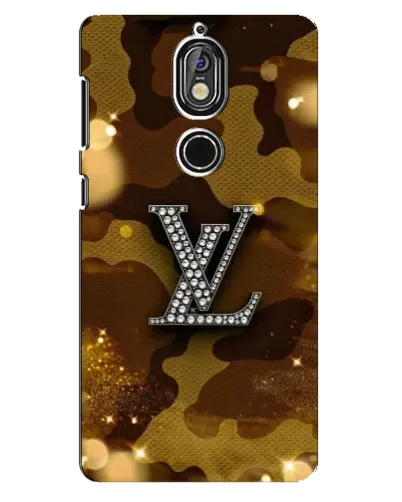 Чехол для Nokia 7 с картинкой «Камуфляжный Louis Vuitton»