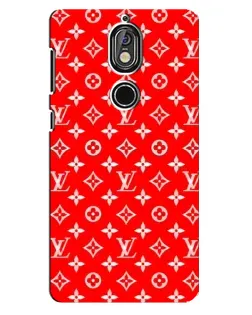 Чехол для Nokia 7 с картинкой «Яркий паттерн LV»