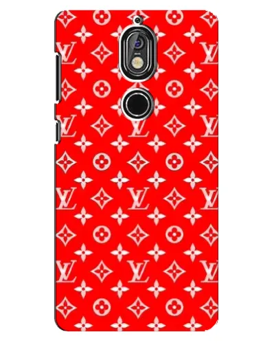 Чехол для Nokia 7 с картинкой «Яркий паттерн LV»