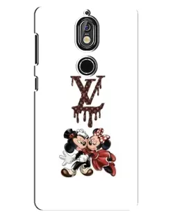Чехол для Nokia 7 с картинкой «LV и Микки Маус»