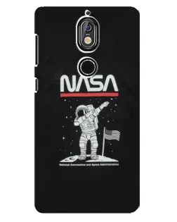 Чохол для Nokia 7 з картинкою «NASA — крокуємо по Місяцю»