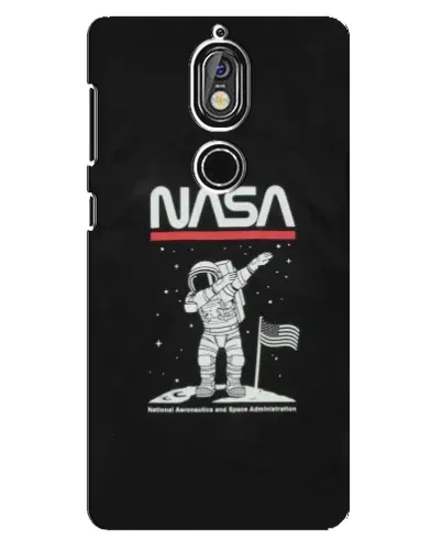 Чохол для Nokia 7 з картинкою «NASA — крокуємо по Місяцю»