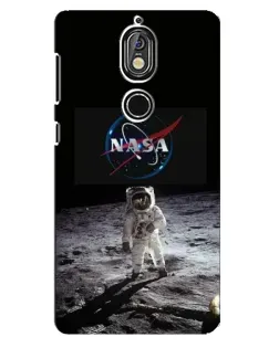 Чохол для Nokia 7 з картинкою «Астронавт на Місяці»