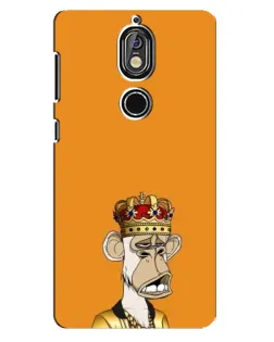 Чехол для Nokia 7 с картинкой «Золотая обезьяна Bored Ape» Чехол для Nokia 7 с картинкой «Золотая обезьяна Bored Ape»