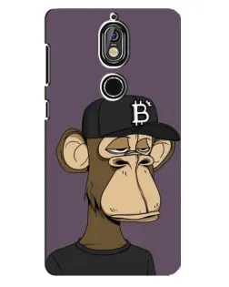 Чохол для Nokia 7 з картинкою «Bored Ape в кепці»