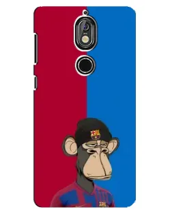 Чохол для Nokia 7 з картинкою «Bored Ape — фанат Барси»