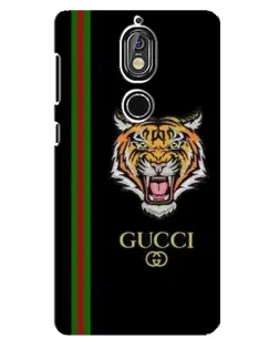 Чехол для Nokia 7 с картинкой «Тигр Gucci»