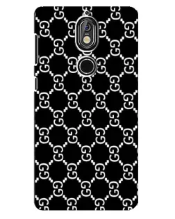 Чехол для Nokia 7 с картинкой «Gucci — сетчатый паттерн»