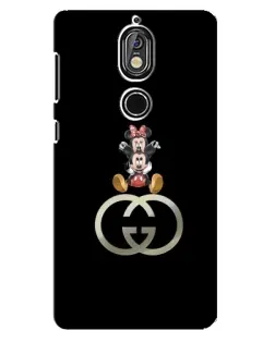 Чехол для Nokia 7 с картинкой «Минни Маус на лого»