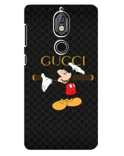 Чехол для Nokia 7 с картинкой «Микки Маус Gucci»