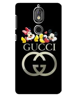 Чехол для Nokia 7 с картинкой «Gucci — герои Disney»