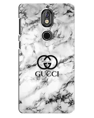 Чехол для Nokia 7 с картинкой «Gucci — мраморный шик»