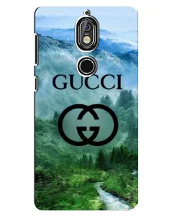 Чехол для Nokia 7 с картинкой «Gucci — горный пейзаж»