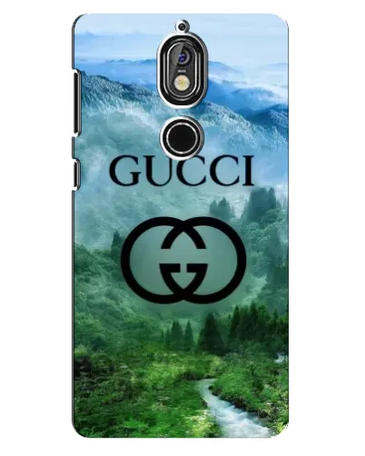 Чехол для Nokia 7 с картинкой «Gucci — горный пейзаж»