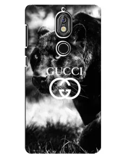 Чехол для Nokia 7 с картинкой «Gucci — дикая природа»