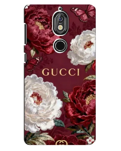 Чехол для Nokia 7 с картинкой «Gucci — бордовые розы» Чехол для Nokia 7 с картинкой «Gucci — бордовые розы»