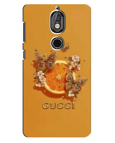 Чехол для Nokia 7 с картинкой «Gucci — золотые бабочки» Чехол для Nokia 7 с картинкой «Gucci — золотые бабочки»
