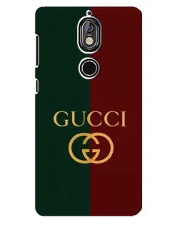 Чехол для Nokia 7 с картинкой «Gucci — темно-зеленый градиент»