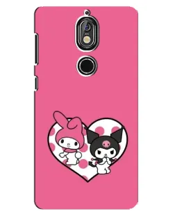 Чехол для Nokia 7 с картинкой «Kuromi и My Melody»