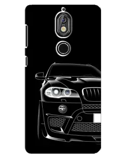 Чохол для Nokia 7 з картинкою «Темний силует BMW»
