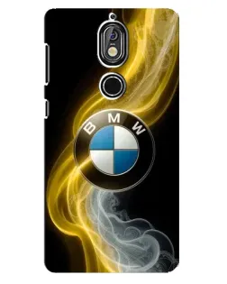 Чохол для Nokia 7 з картинкою «Золотистий дим BMW»
