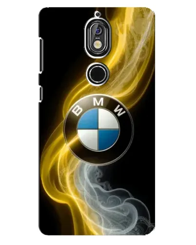 Чохол для Nokia 7 з картинкою «Золотистий дим BMW»