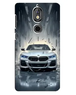 Чохол для Nokia 7 з картинкою «BMW у світлі фар»
