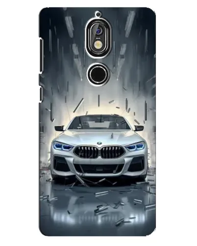 Чохол для Nokia 7 з картинкою «BMW у світлі фар»