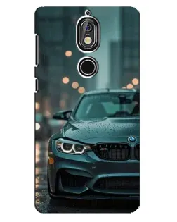 Чохол для Nokia 7 з картинкою «BMW у вогнях міста»
