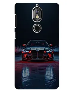 Чохол для Nokia 7 з картинкою «BMW на мокрій дорозі»