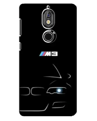 Чохол для Nokia 7 з картинкою «Мінімалістичний принт BMW M3»