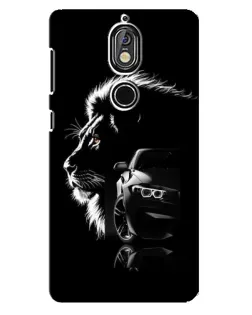 Чохол для Nokia 7 з картинкою «BMW та лев»