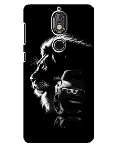 Чохол для Nokia 7 з картинкою «BMW та лев»