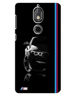 Чохол для Nokia 7 з картинкою «Силует BMW в темряві»
