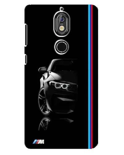 Чохол для Nokia 7 з картинкою «Силует BMW в темряві»