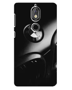 Чохол для Nokia 7 з картинкою «Емблема BMW — макро»