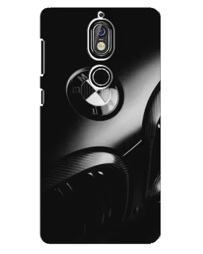 Чохол для Nokia 7 з картинкою «Емблема BMW — макро»