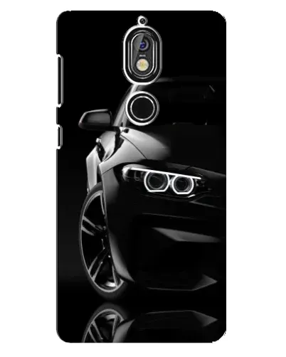 Чехол для Nokia 7 с картинкой «Черная BMW — профиль» Чехол для Nokia 7 с картинкой «Черная BMW — профиль»