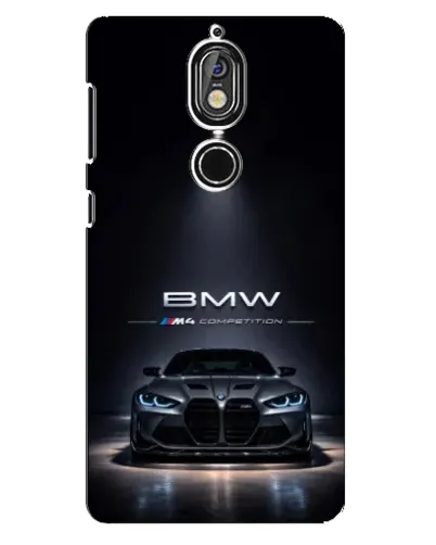 Чехол для Nokia 7 с картинкой «BMW сквозь ночной город» Чехол для Nokia 7 с картинкой «BMW сквозь ночной город»