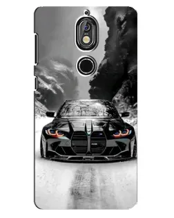 Чехол для Nokia 7 с картинкой «BMW — акварельный дрифт»