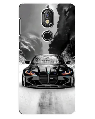 Чехол для Nokia 7 с картинкой «BMW — акварельный дрифт» Чехол для Nokia 7 с картинкой «BMW — акварельный дрифт»