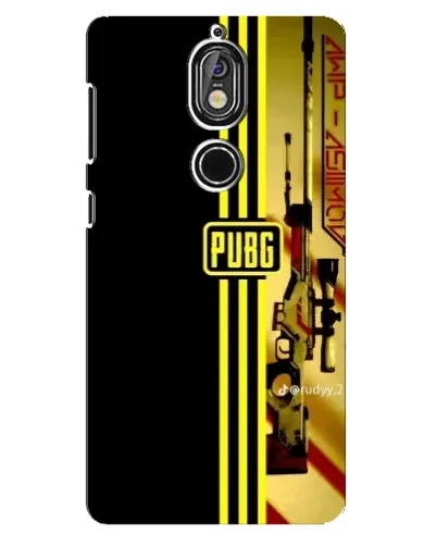 Чехол для Nokia 7 с картинкой «PUBG — камуфляжный шлем»