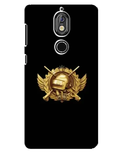 Чехол для Nokia 7 с картинкой «PUBG — оранжевый градиент»