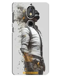 Чехол для Nokia 7 с картинкой «PUBG — боец в пыли»